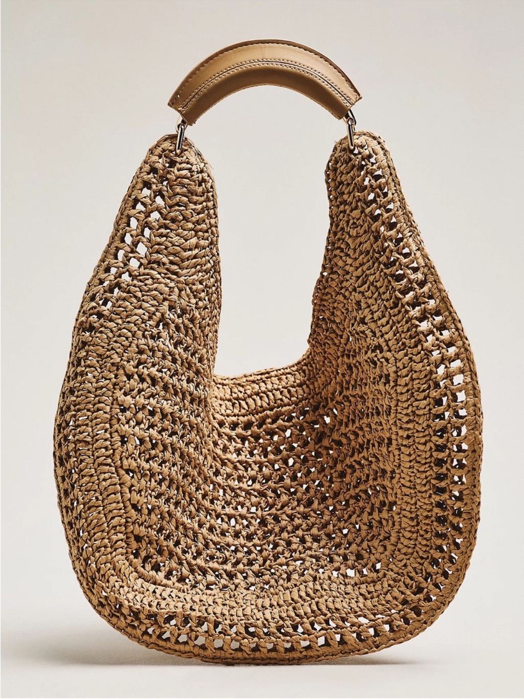 Anthropologie Urban Expressions Raffia Hobo Bag